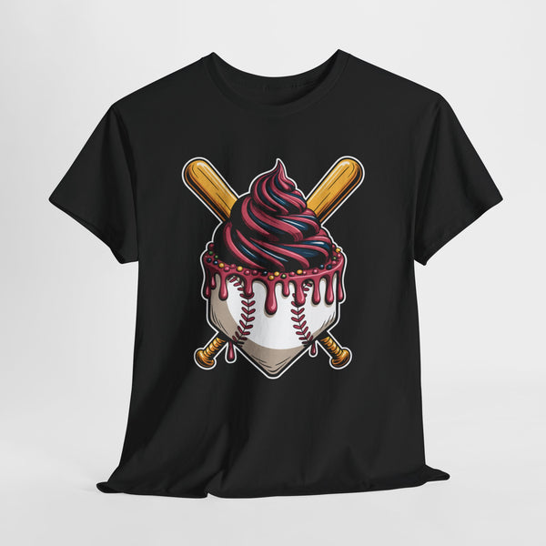 Funny Delicious Dessert Baseball Fun Sports Shirt