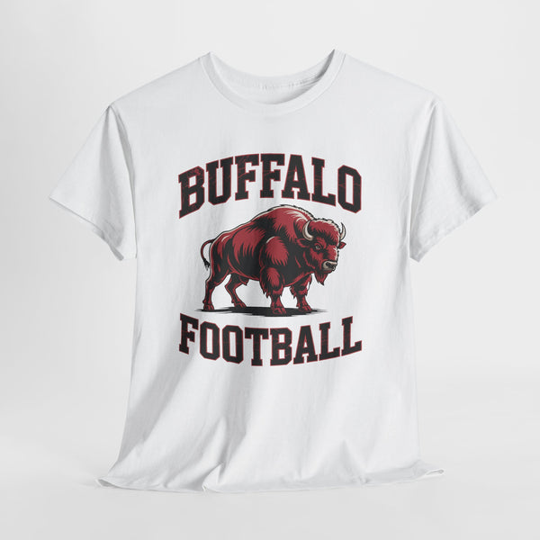 Buffalo Football Mascot Football T-shirt