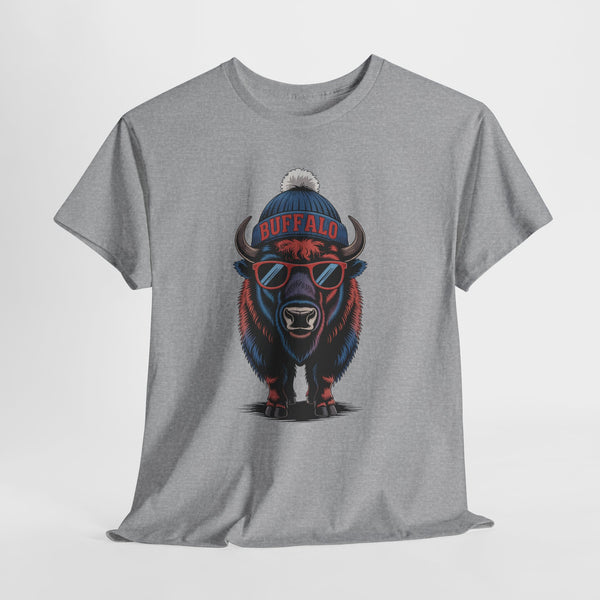 Buffalo Football Mascot Football T-shirt