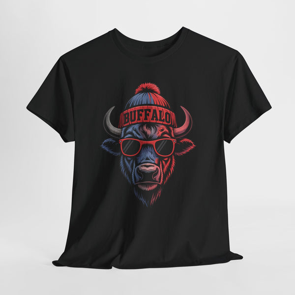 Buffalo Football Mascot Football T-shirt