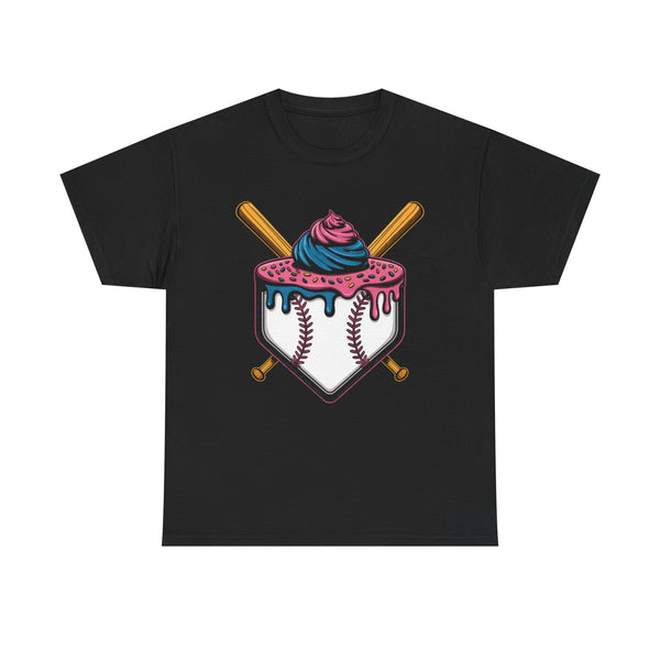 Retro Funny Delicious Dessert Baseball Fun Sports Shirt