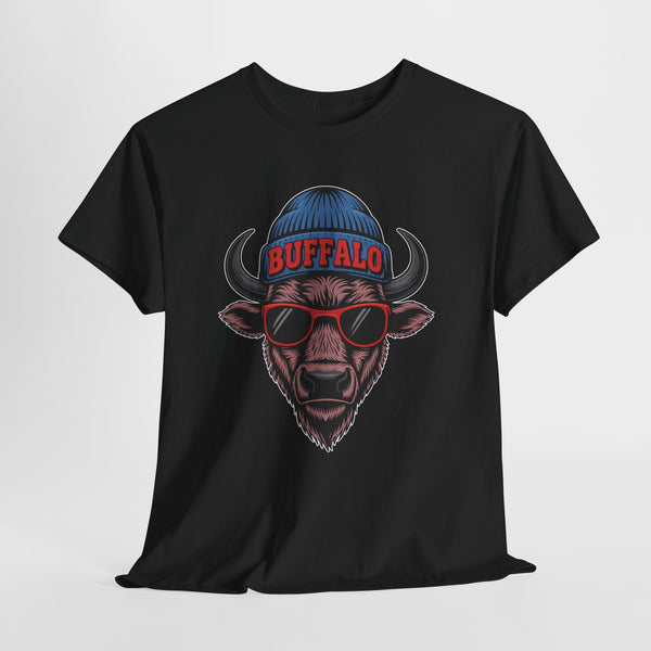 Buffalo Football Mascot Football T-shirt