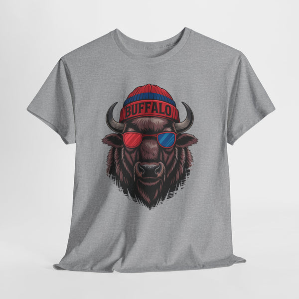 Buffalo Football Mascot Football T-shirt
